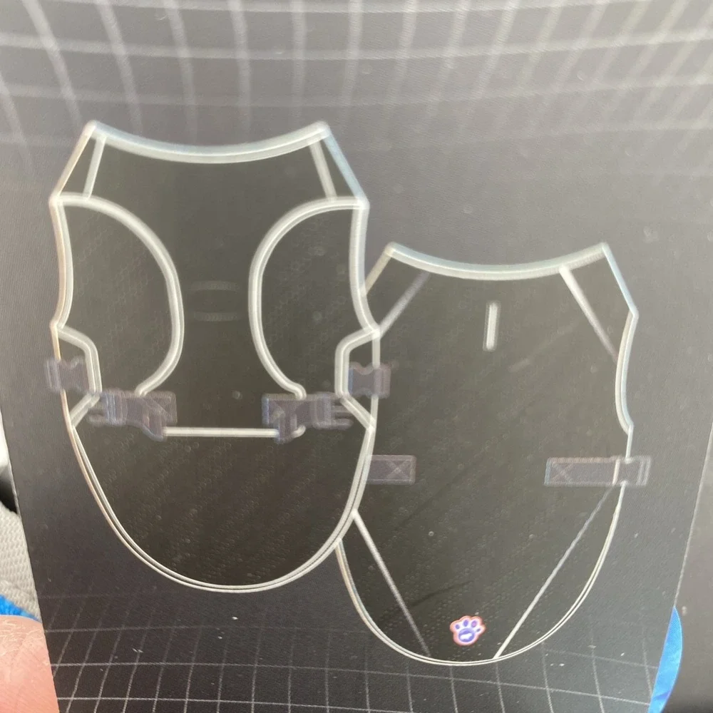 Canada Pooch Chill Seeker Cooling Vest 20 Blue Gray Mesh Harness Summer Jacket